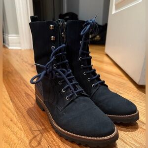 Marc Joseph Navy Booties- size 8